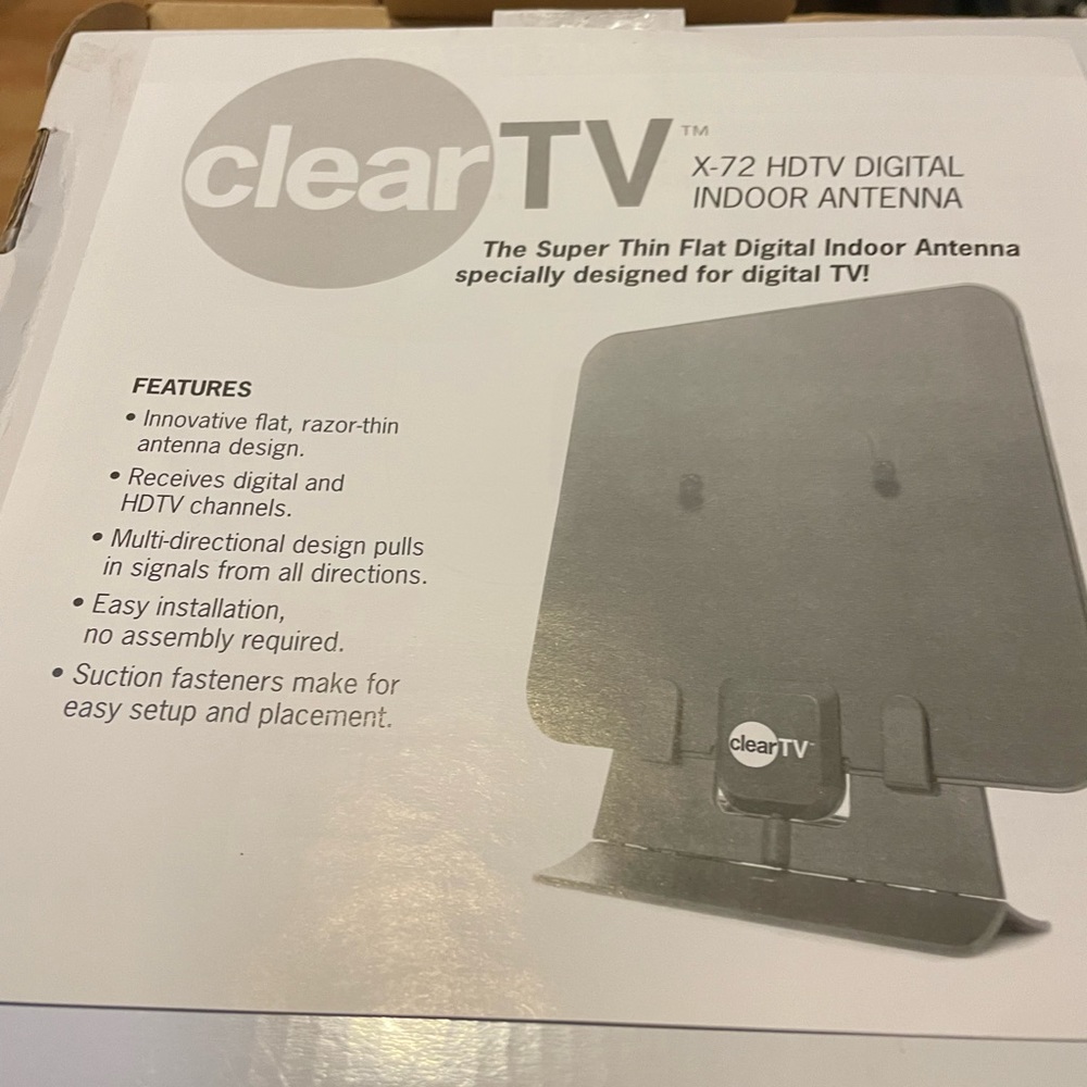 Clear TV hdtv digital indoor antennas set of 2